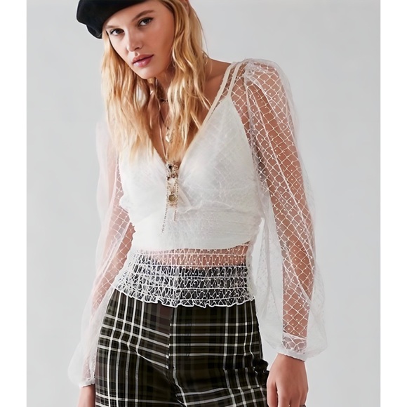 Free People Stevie Top in White. Size Small. NWOT - Picture 1 of 7